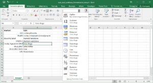 Kurs Excel Podstawy - Excel formatowanie danych