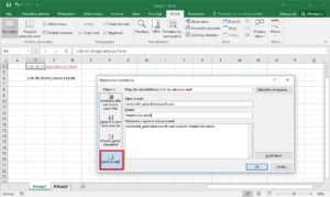 Excel przykłady - Hiperlink w Excel do adresu e-mail