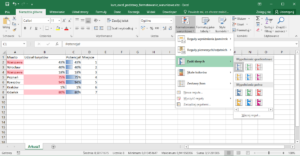 Kurs Excel Podstawy - Formatowanie warunkowe. Paski danych