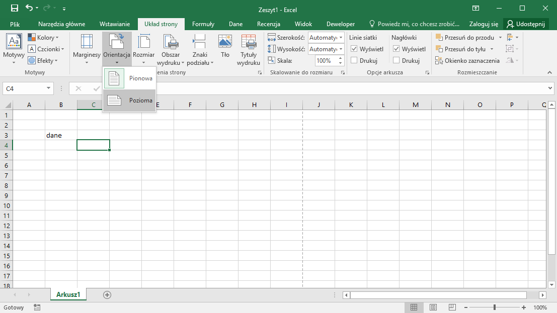 Kurs Excel Podstawy - Drukowanie Excel