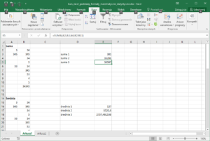 Kurs Excel podstawy - Formuły Matematyczne - Excel Suma