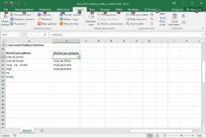 Kurs Excel Podstawy - najważniejsze funkcje tekstowe