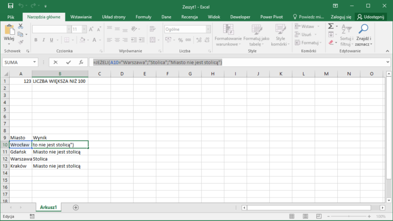 Funkcja Excel JeŻeli Dla Początkujących Datatalkpl 4098