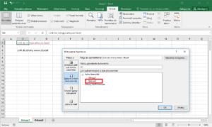 Excel przykłady - Hiperlink w Excel do innego arkusza